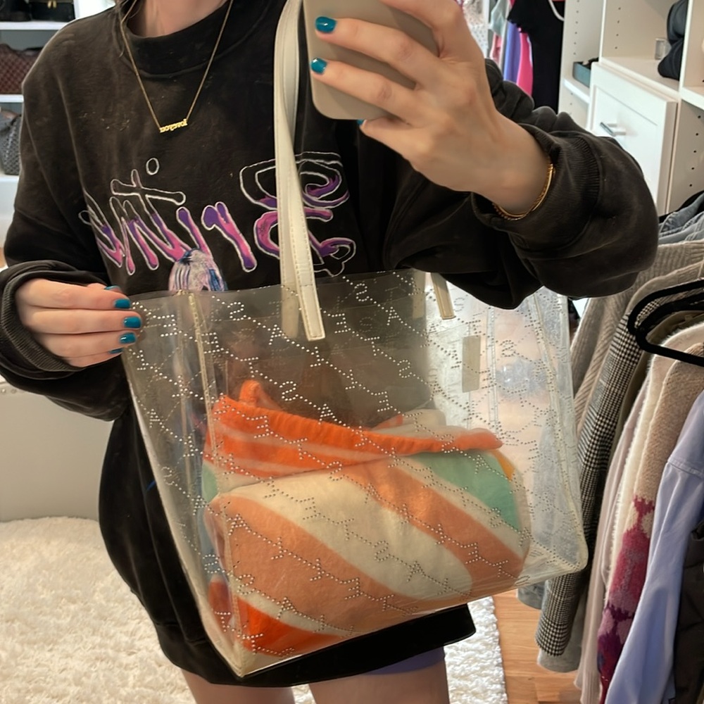 STELLA MCCARTNEY PVC clear tote bag